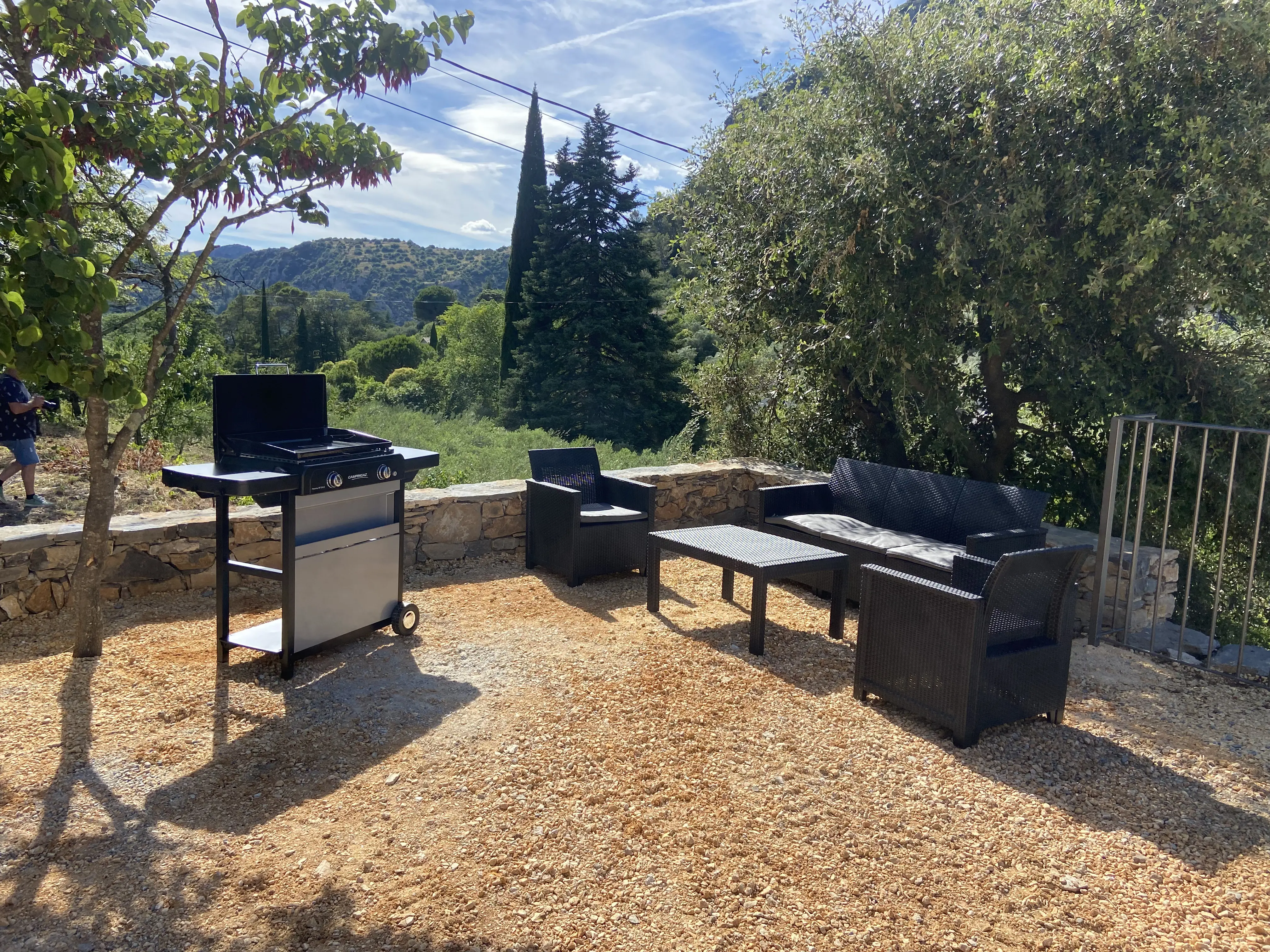 Barbecue sur la terrasse