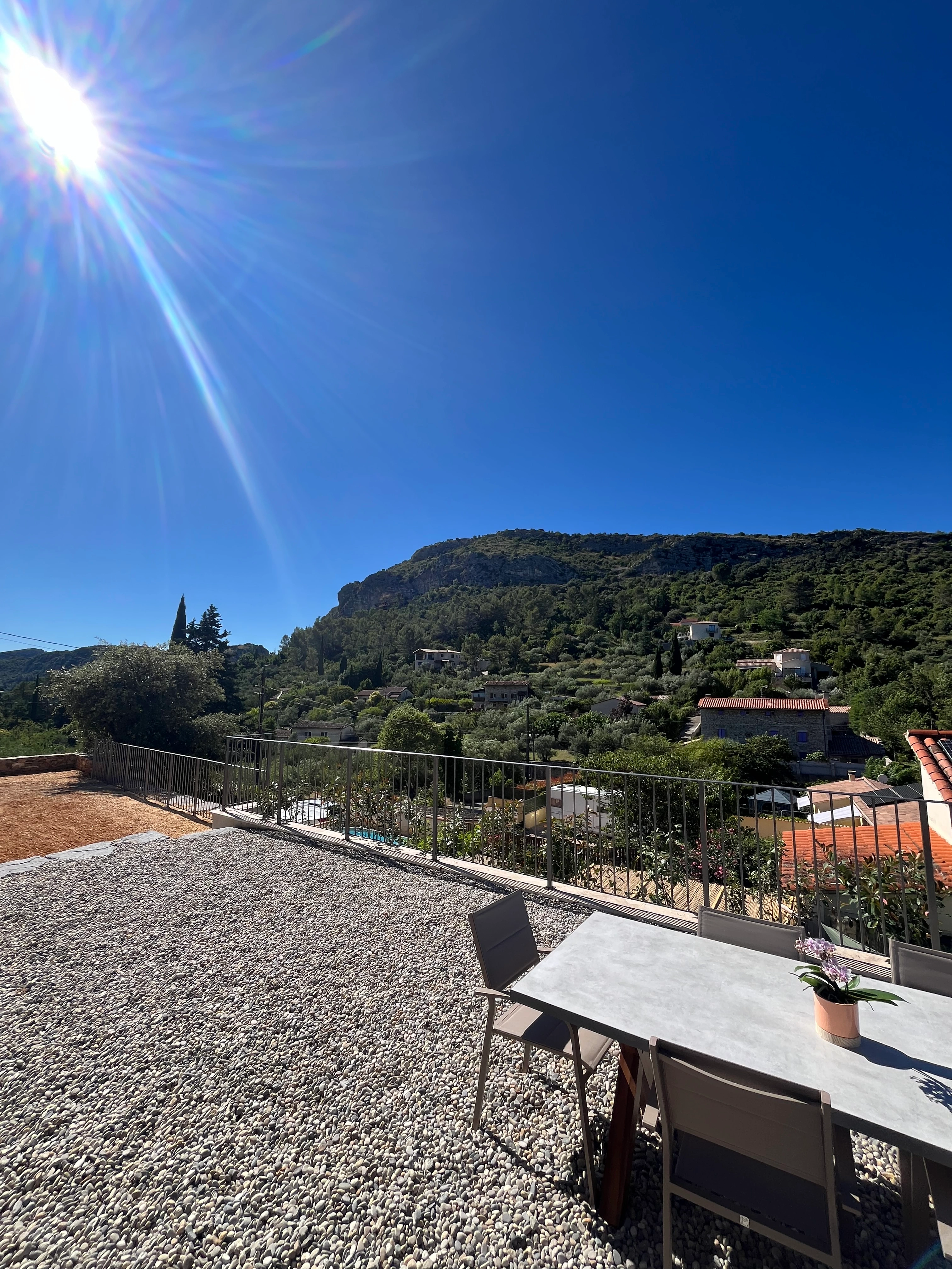 Terrasse avec vue sure Peyremale