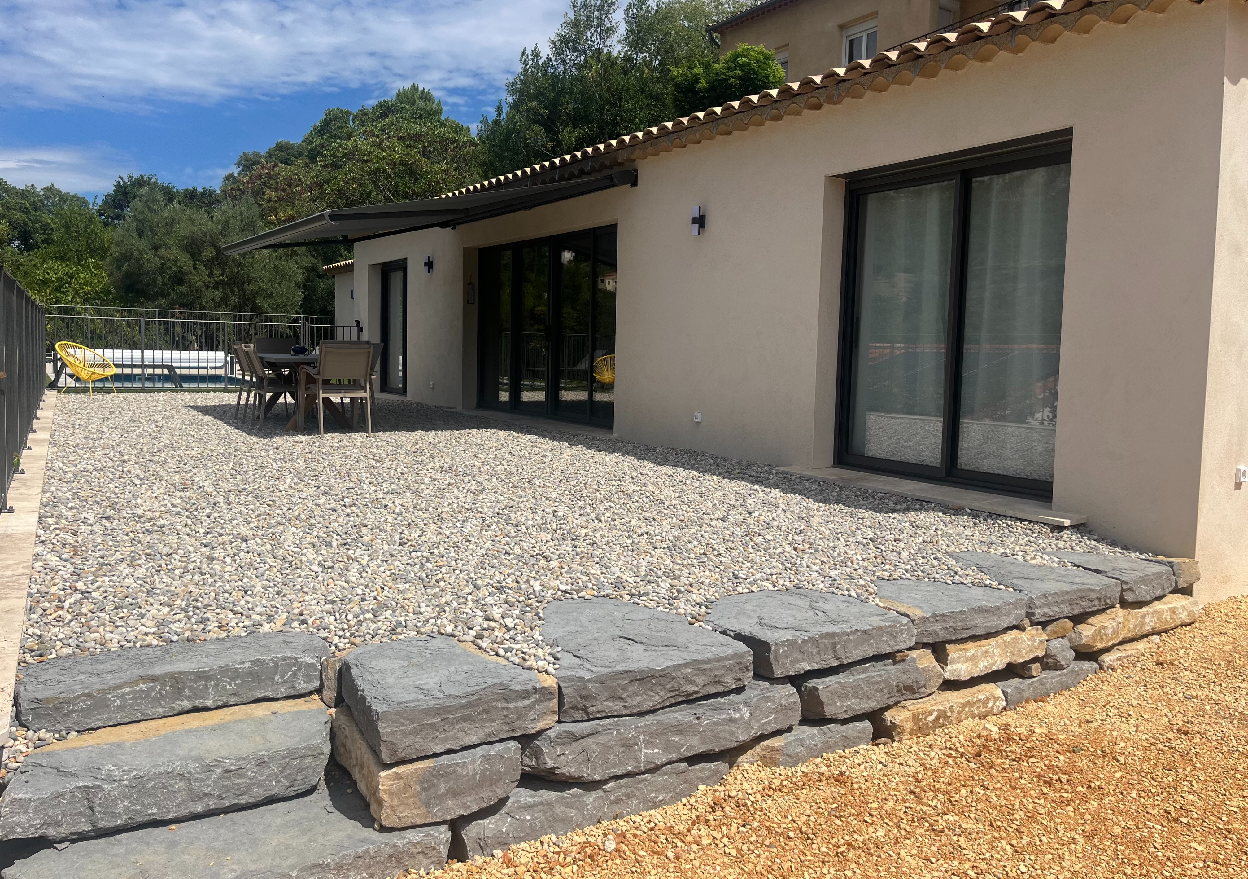 La villa vue de l'extérieur