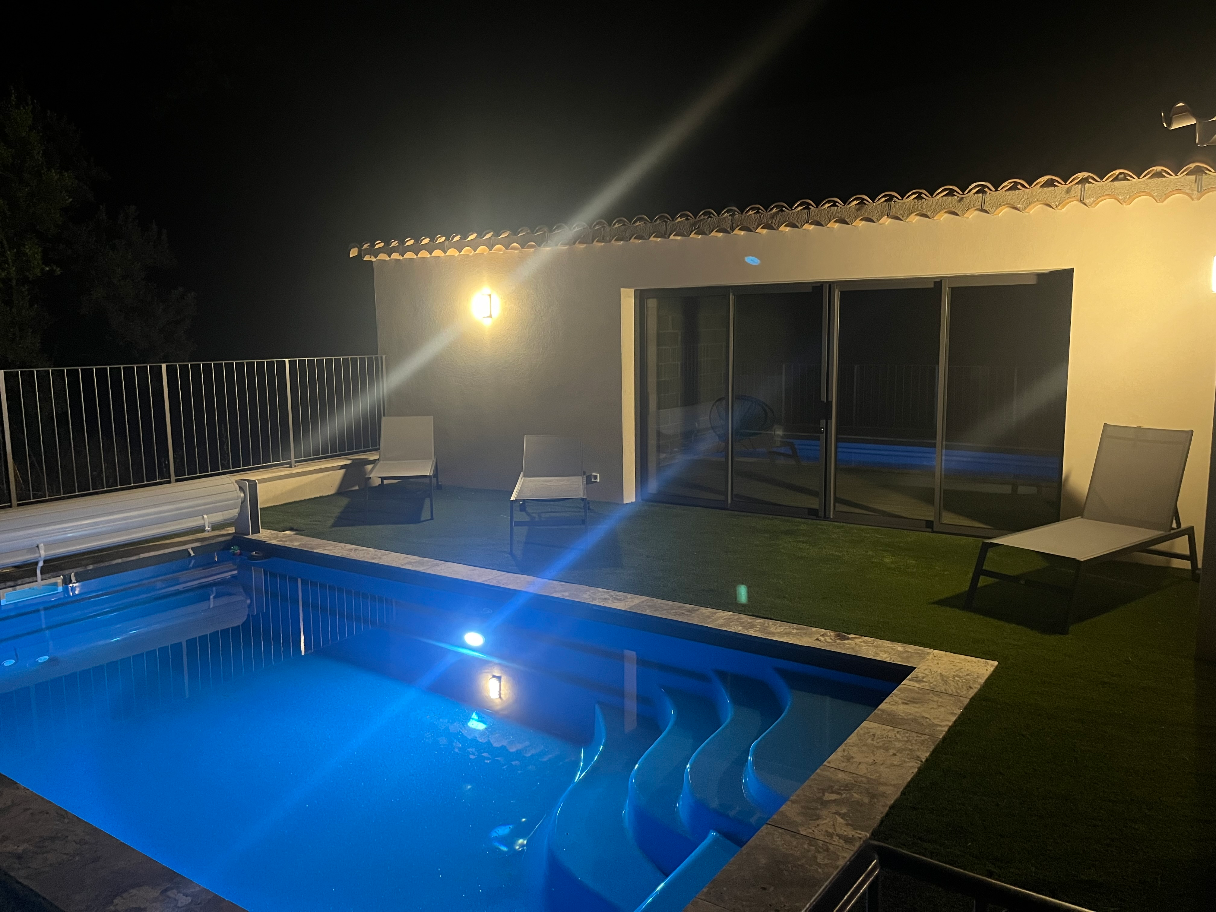 Piscine de nuit