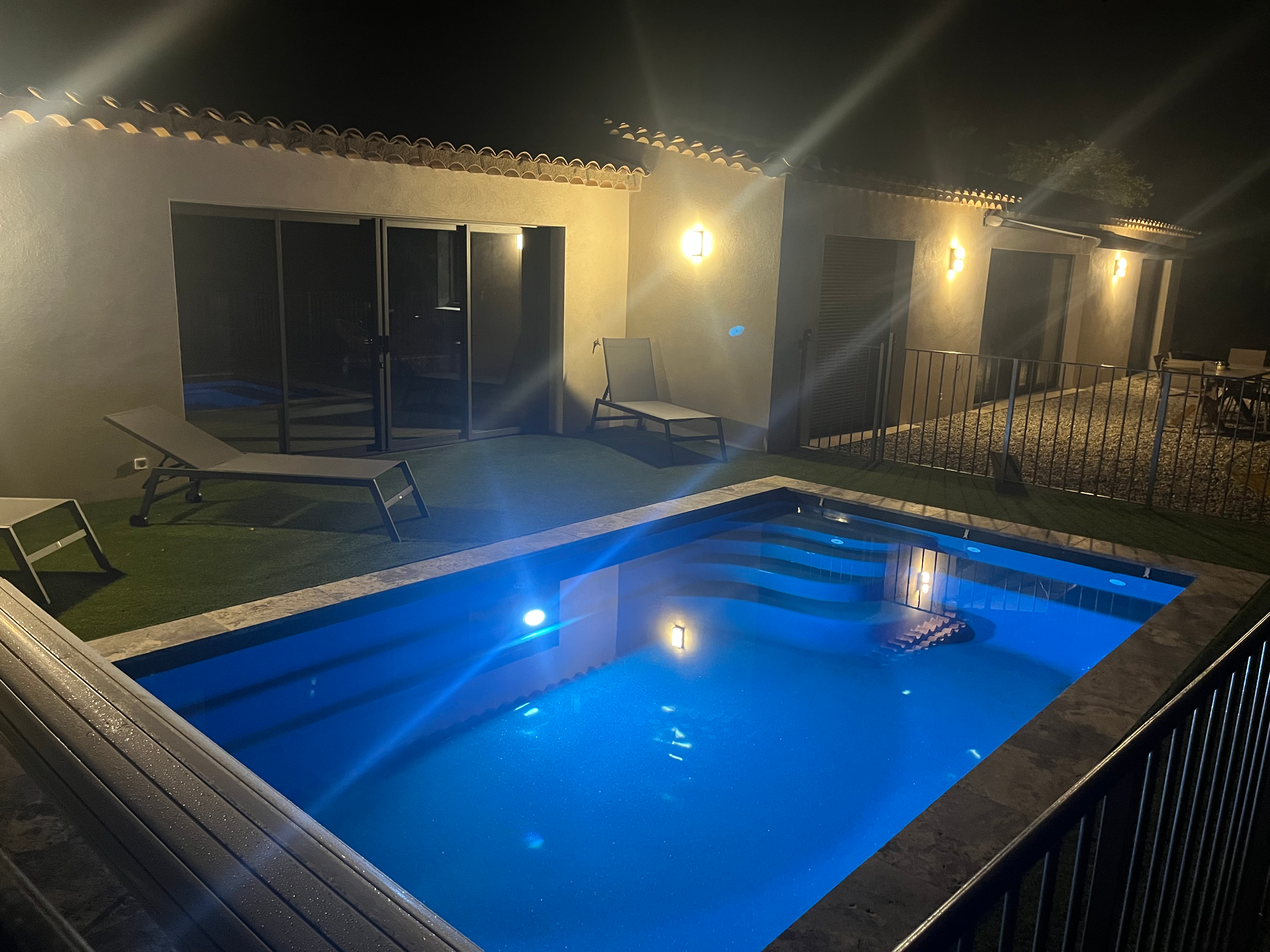 Piscine de nuit